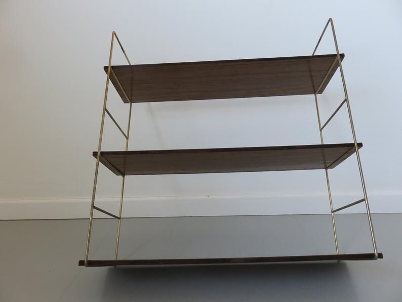 Flexible veneer formica veneer and 50s 60s gold metal