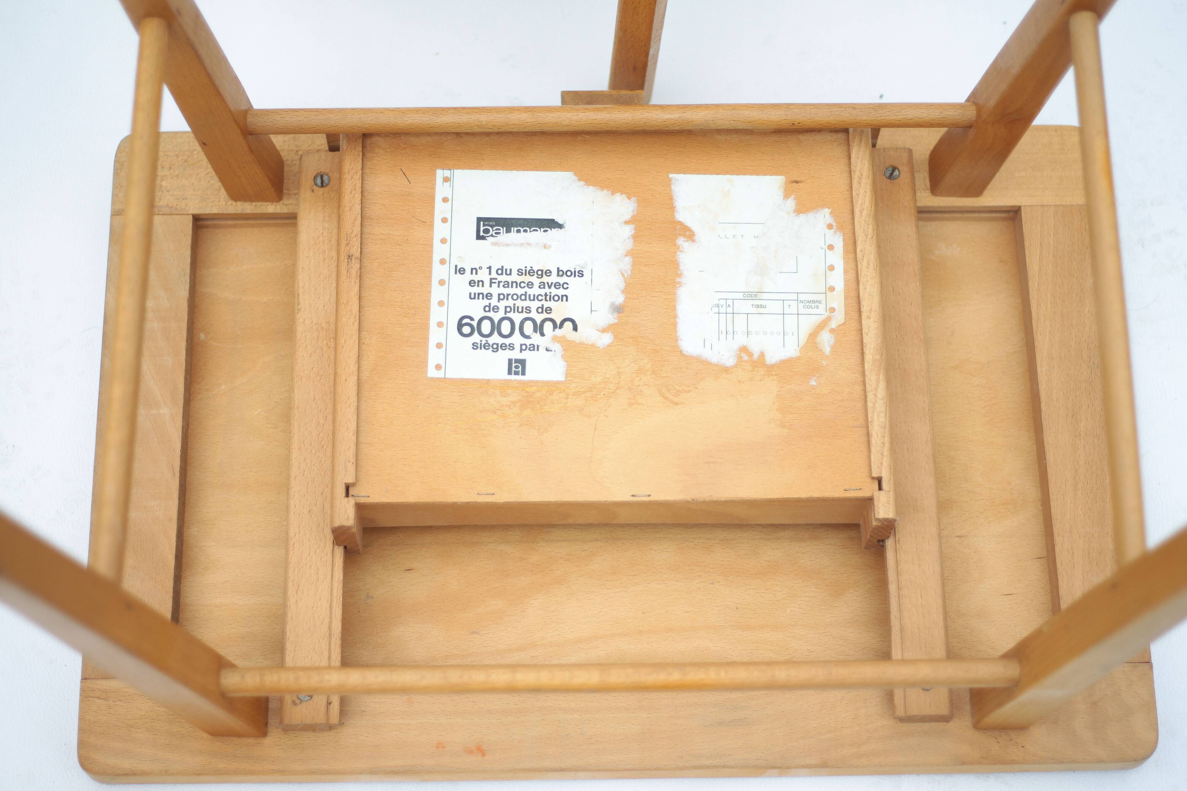 Baumann vintage desk, children's wooden desk with chair, desk with drawers.