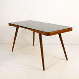 Table basse en verre noir par Jiri Jiroutek, 1963