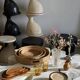 Set of 6 small stoneware dessert plates, Oxford brand, made in Brazil