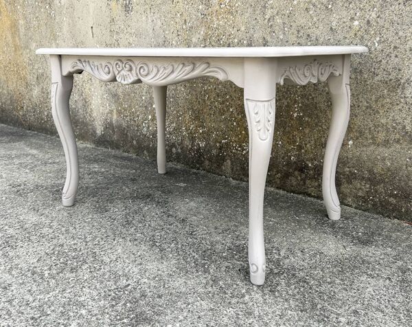 Petite table basse ou d'appoint, chêne, style baroque, vintage