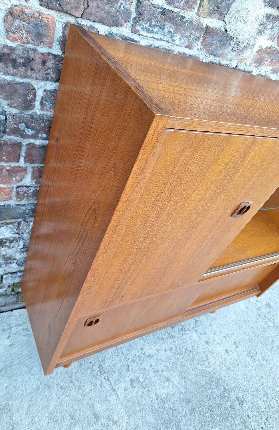 Vintage sideboard, antique bar cabinet, bookcase