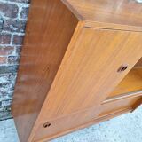 Enfilade vintage, meuble bar ancien, bibliothèque