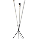 Lamp post triple white scoubidou 1950 vintage 50's rockabilly 50s