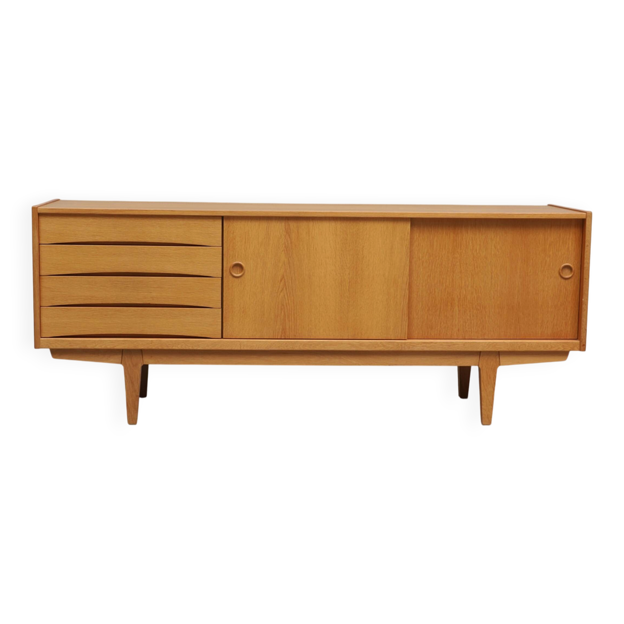 Scandinavian wooden sideboard by Erik Wortz