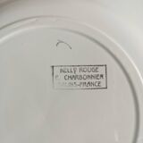 Set of 12 earthenware plates Salins, Nelly red