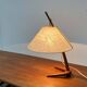 Dornstab table lamp in modern teak from the mid-century by A. Pöll for Kalmar, Vienna, 1950s.