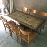 Industrial dining table