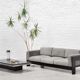 Bastiano sofa by Tobia Scarpa for Gavina in grey suede and black wood, 1960s