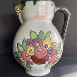 Enamelled jug – Desvres earthenware – Henri Delcourt (1872-1963)
