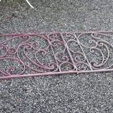 Barrier, wrought iron railing