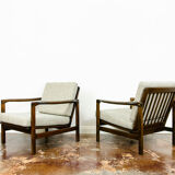 Pair of B-7522 armchairs by Zenon Bączyk, 1960's