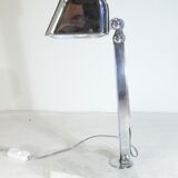 Art deco office lamp in chrome metal