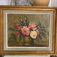 Peinture nature morte bouquet de roses