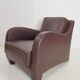 Modern Brown Leather Armchair from Musa Design, Italy, 1990s