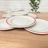 Set of 9 Pillivuyt dessert plates