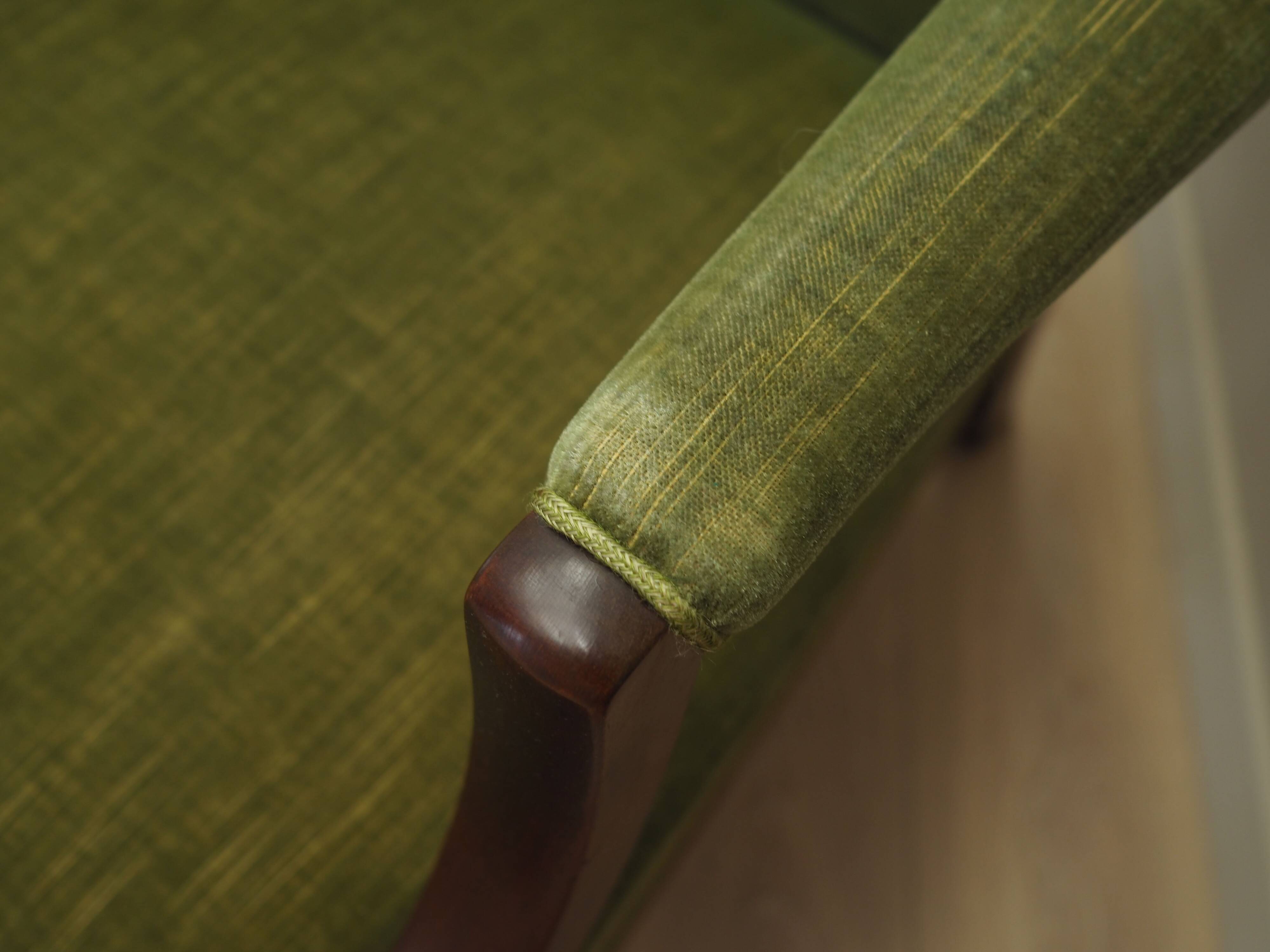 Fauteuil en acajou, design danois, années 1970, production : Danemark