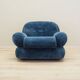 Blue armchair, Italian design, 1970s, production: Italy