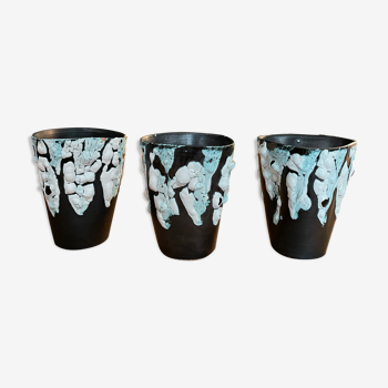 Lot de 3 tasses mugs en céramique de Vallauris