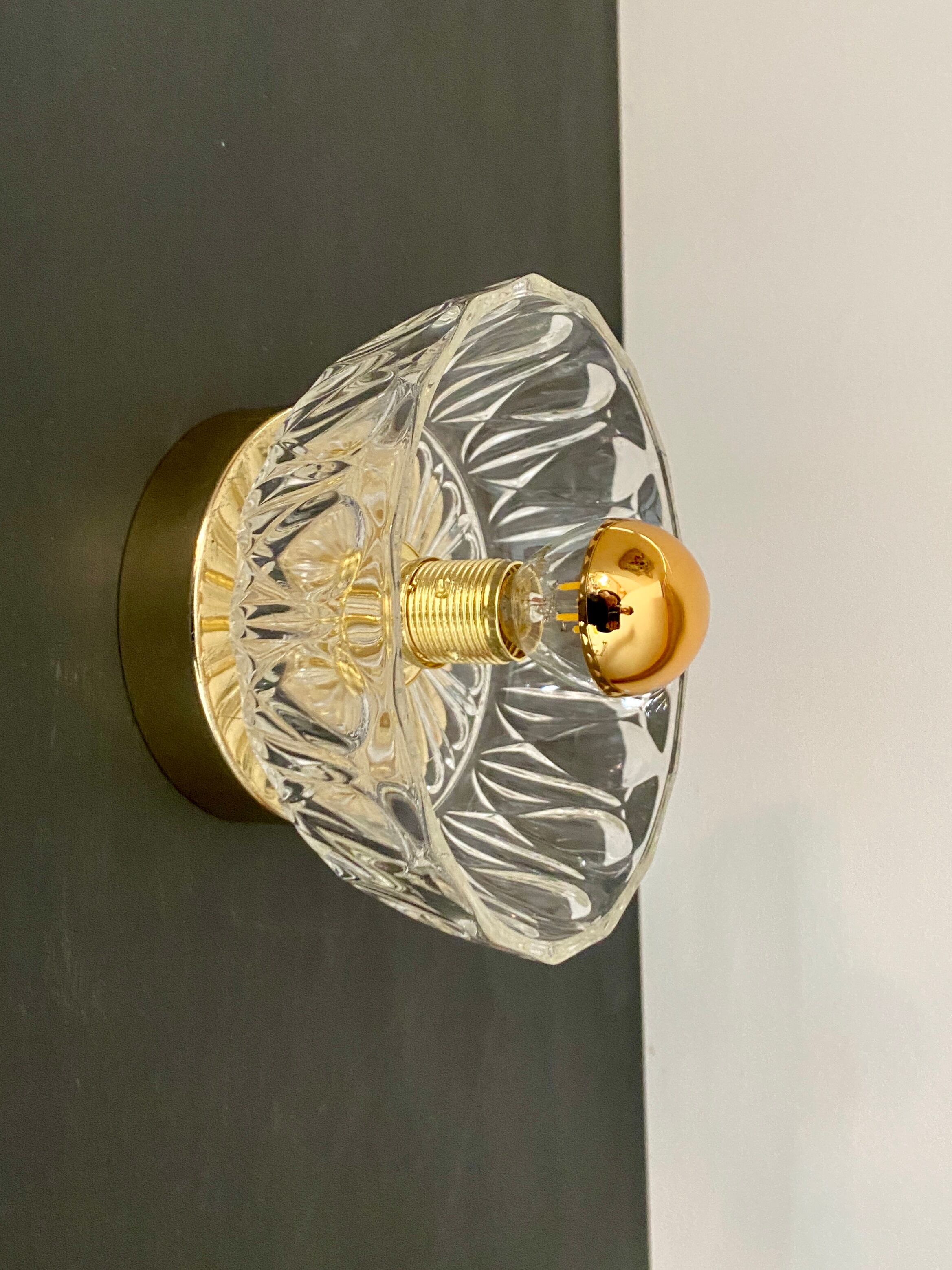 Vintage glass lampshade