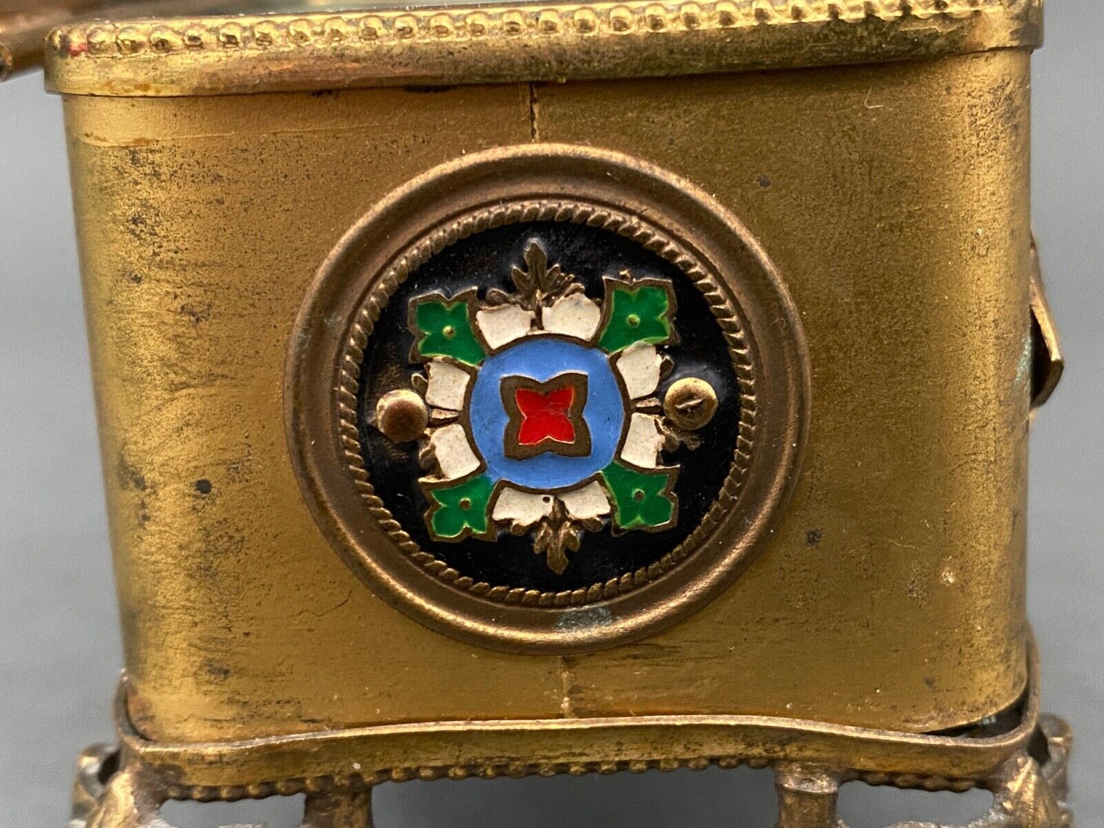Cloisonné jewel box Napoleon III Faceted glass nineteenth