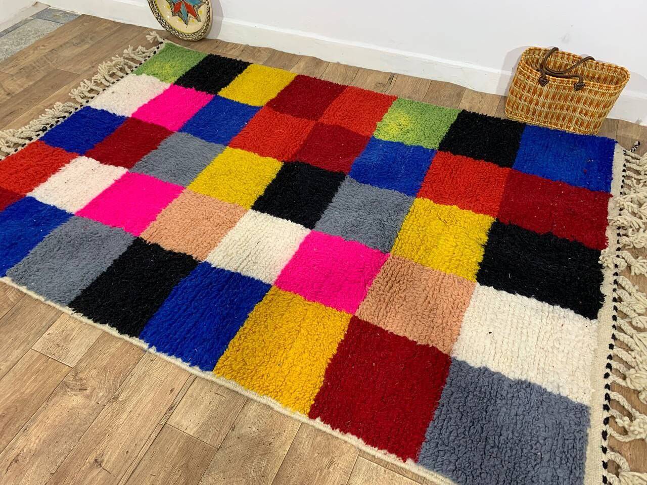 Handcrafted Moroccan Berber Rug 236 X 155