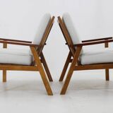 1960s Pair of Restored Armchairs, Denmark