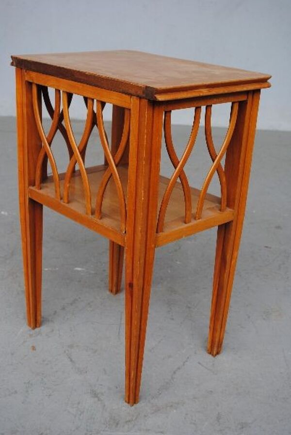 Chevet de chambre style 1940 merisier clair