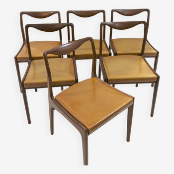 Series of 6 Danish chairs