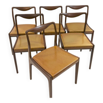 Series of 6 Danish chairs