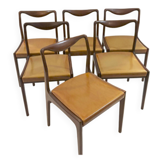 Série de 6 chaises danoises