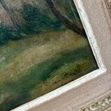 Oil painting, woods, signed Bertin 1932, framed