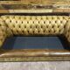 Chesterfield 3-seater leather sofa - 1960s