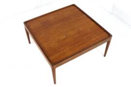Square coffee table with reversible top 'Hilleberg' - mid century modern