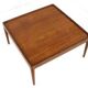 Square coffee table with reversible top 'Hilleberg' - mid century modern