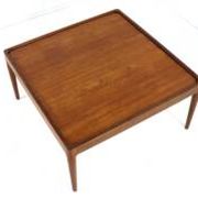 Square coffee table with reversible top 'Hilleberg' - mid-century modern style