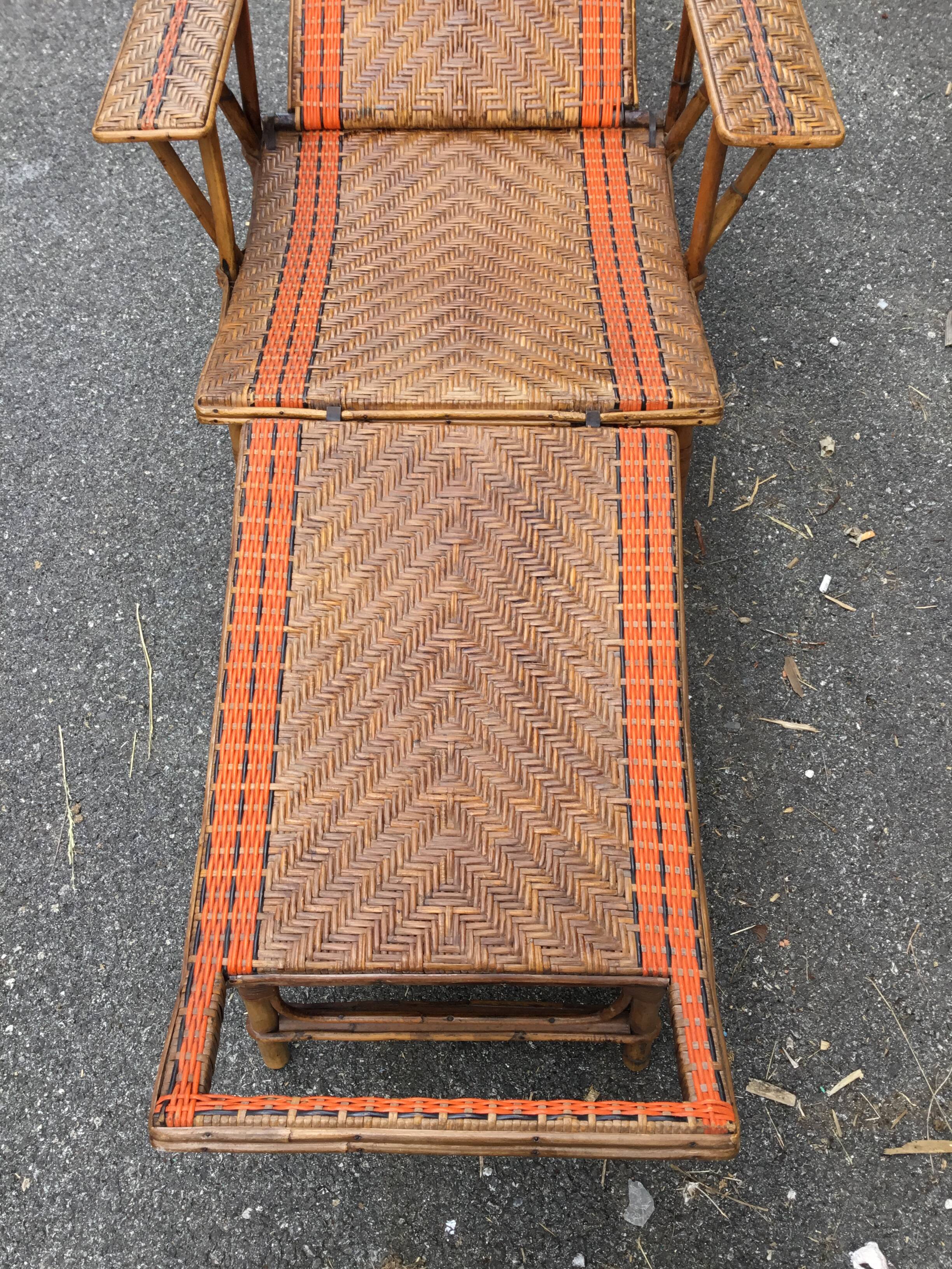 Wicker relax armchair