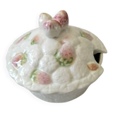 Sugar bowl, jam jar in slip