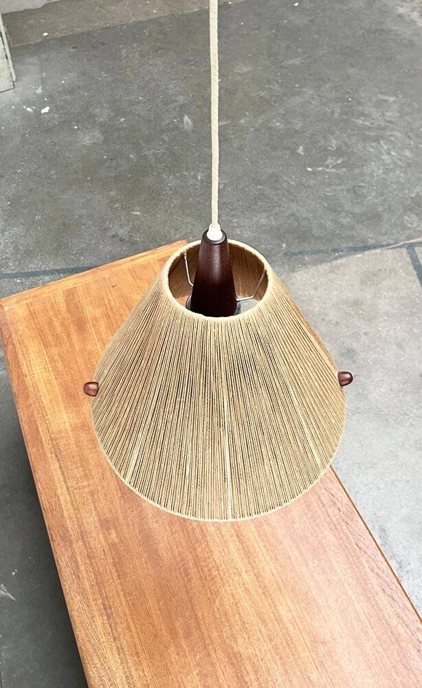 Teak pendant lamp Type 324 from the mid-century by Temde, 1960s.