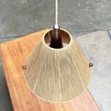 Teak pendant lamp Type 324 from the mid-century by Temde, 1960s.