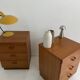 vintage teak bedside tables