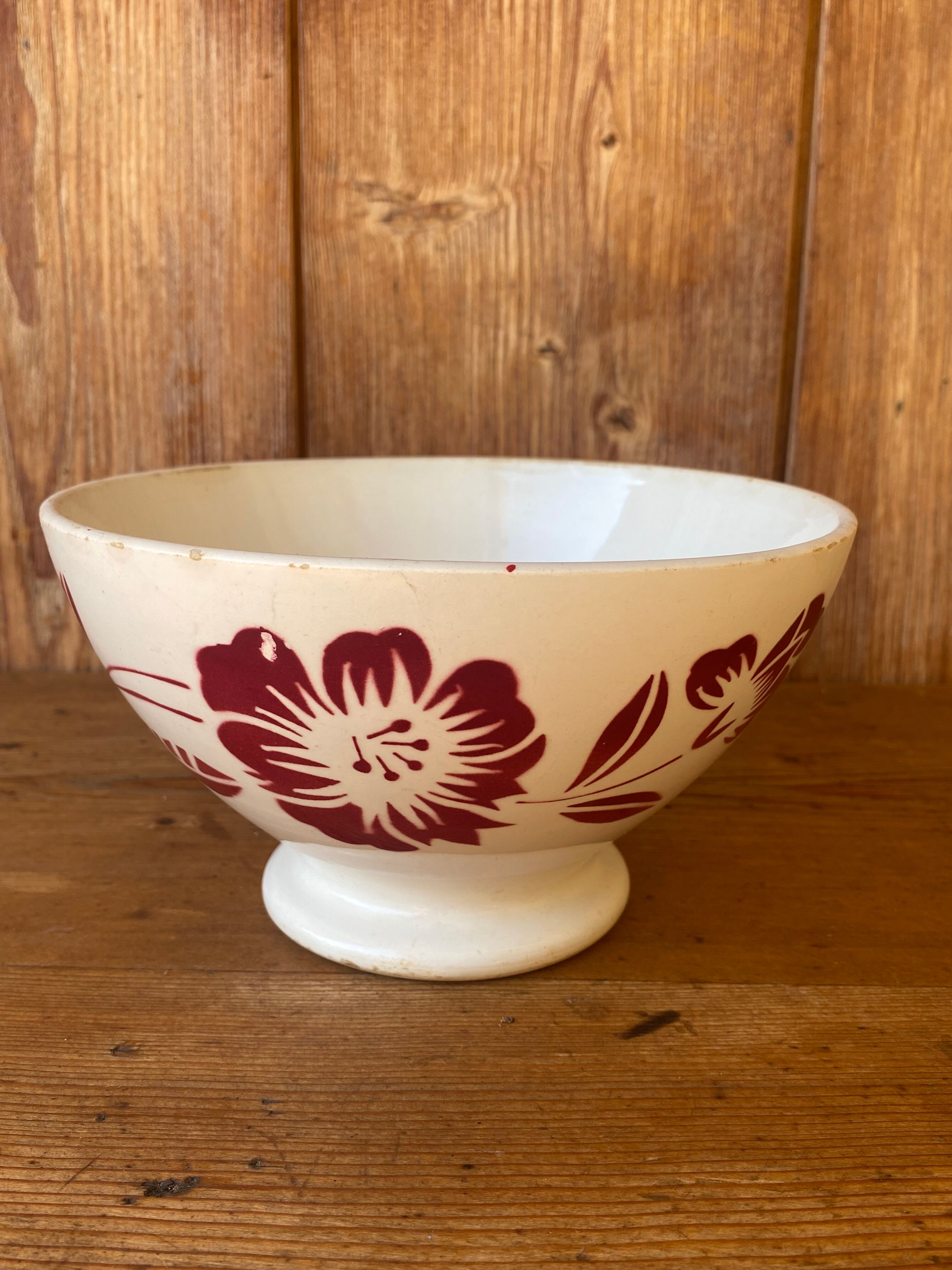 Duo of old bowls Digouin France