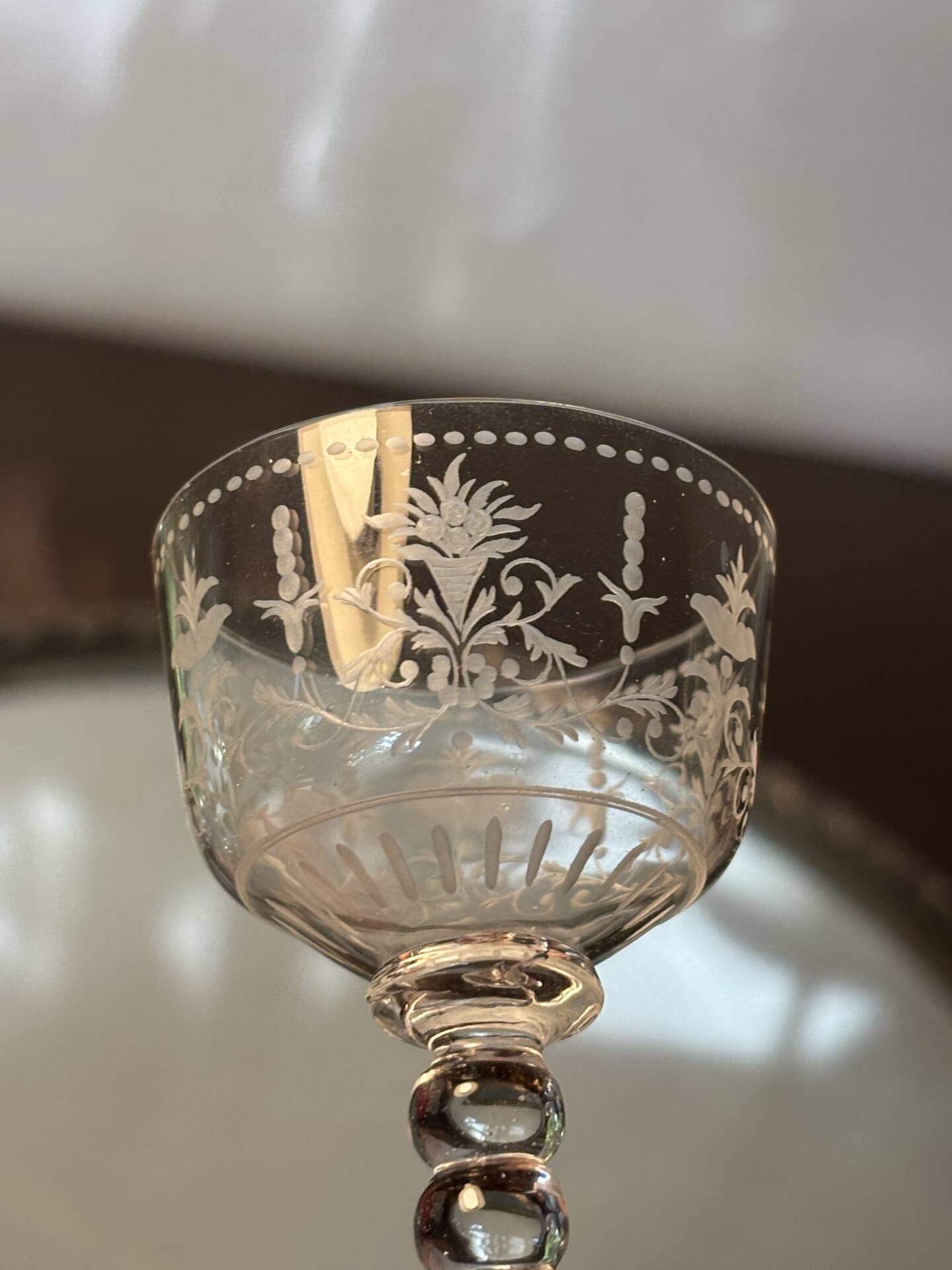 Verre à liqueur Baccarat 19eme rare