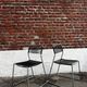 Set of 4 scoubidou chairs, "Melker" model, sled base (vintage IKEA)