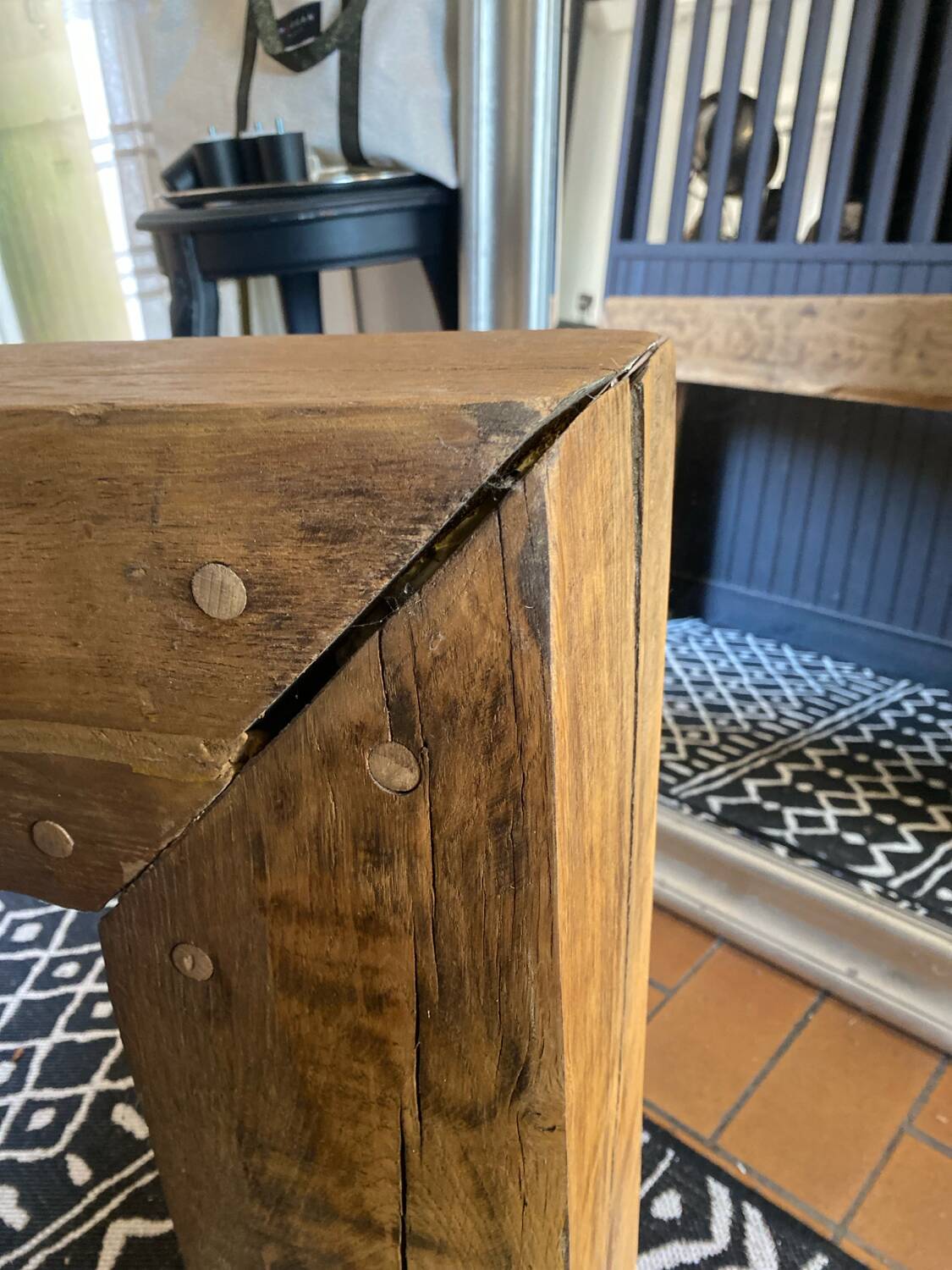 Console chêne massif