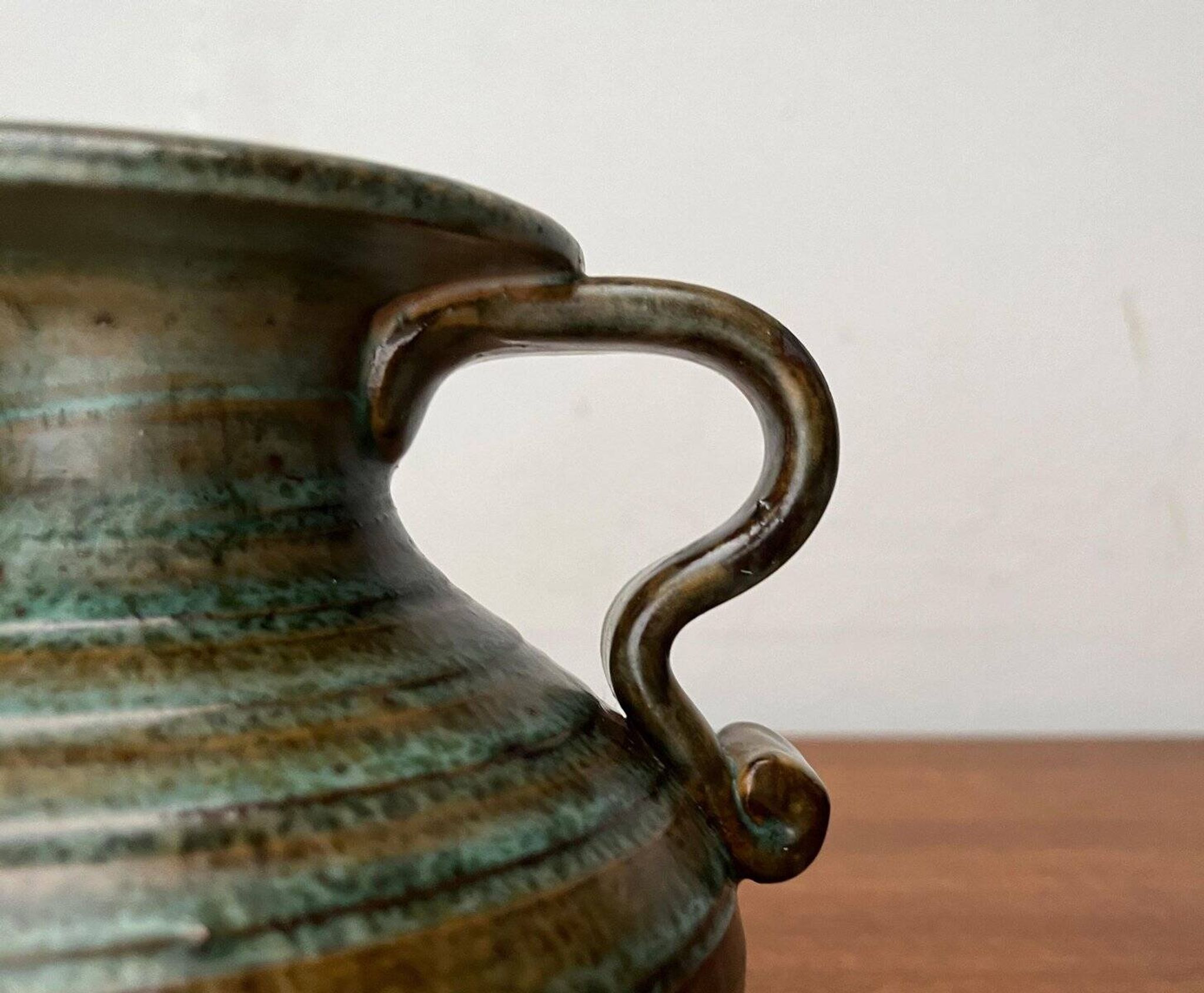 Mid-century pottery vase from the 1960s.