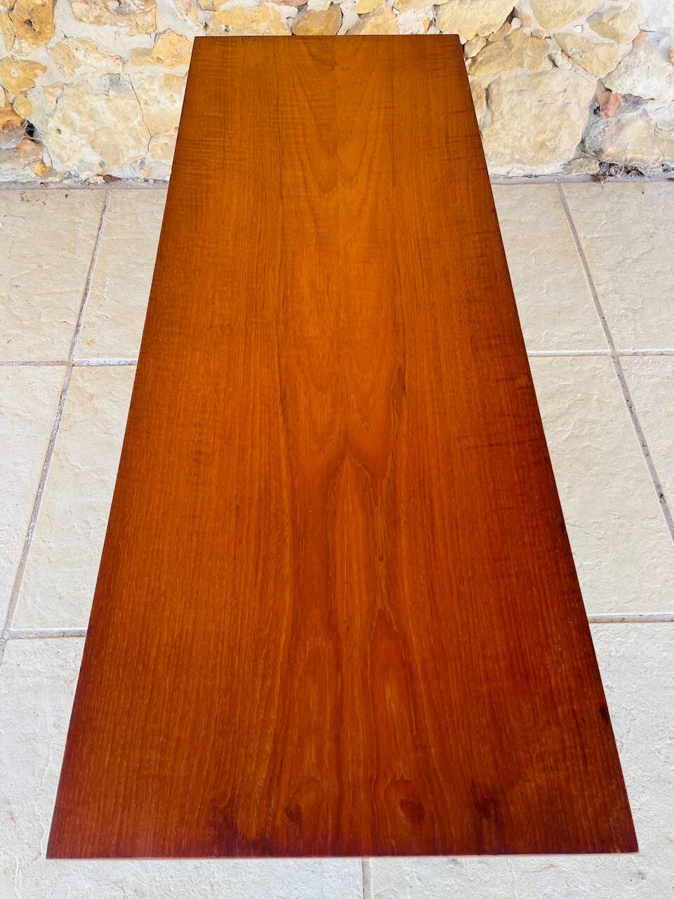 Teak coffee table in Scandinavian style, circa 1960s.