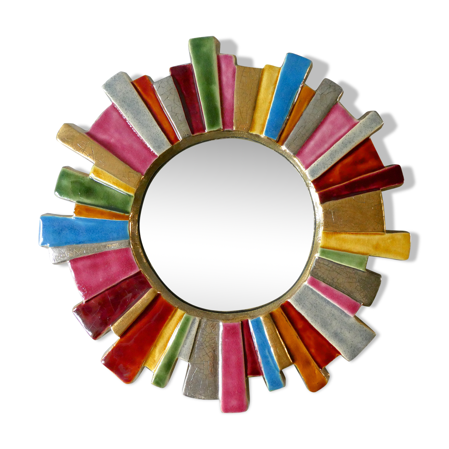 François Lembo's ceramic sun mirror from the 1960