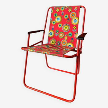 70' flowered folding chair