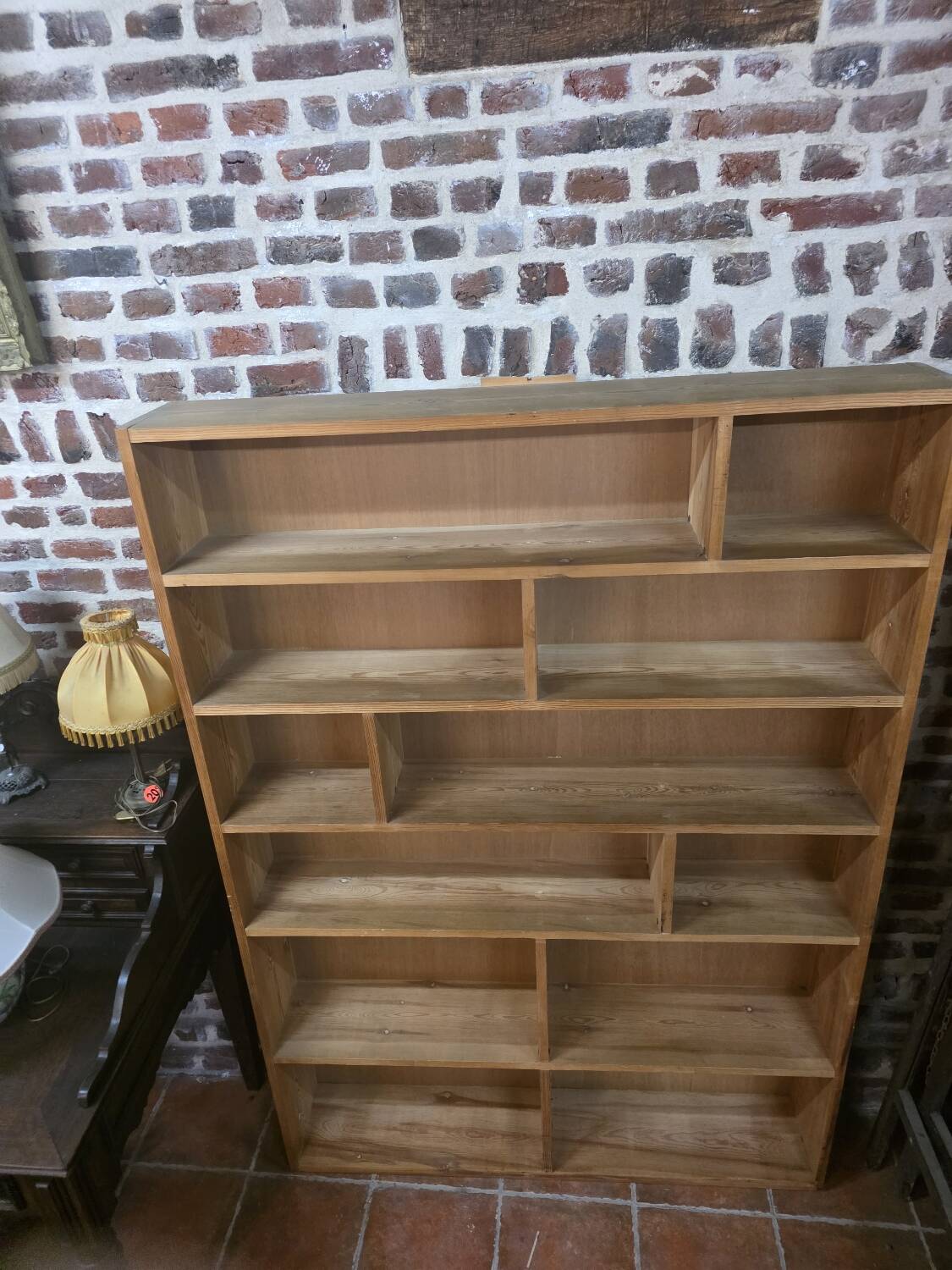 Vintage 70s fir bookcase